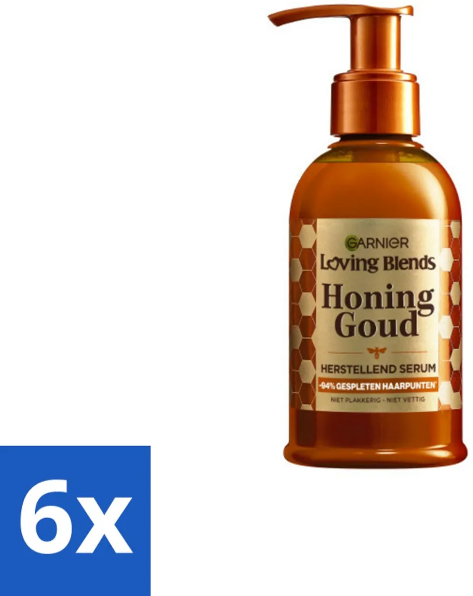 Garnier Loving Blends Honing Goud Haarserum 115ml - 6 Stuks