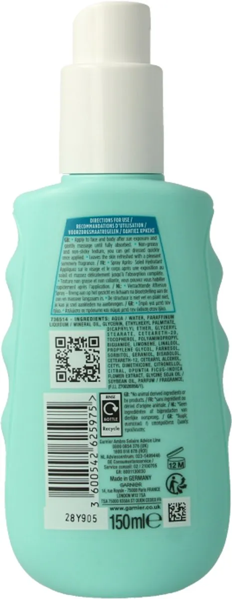 Garnier Ambre Solaire Aftersun Spray 150ml