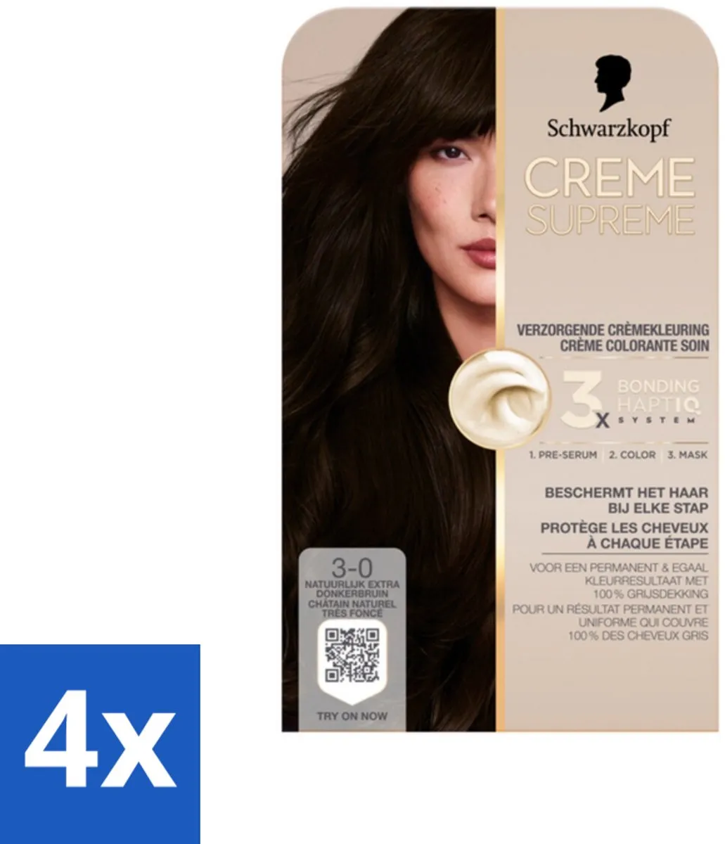 Schwarzkopf Creme Supreme 3-0 Haarkleuring 980g