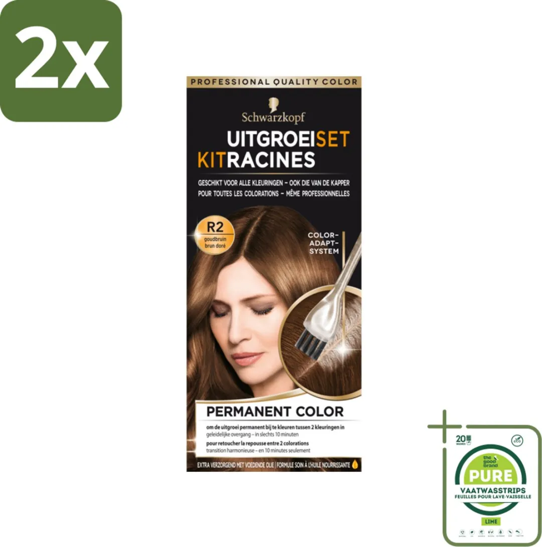 Schwarzkopf Uitgroeiset Haarverf Goudbruin R2