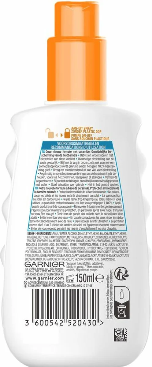 Garnier Ambre Solaire Sensitive Expert+ Zonnebrandspray SPF 50+ - 6x150ml