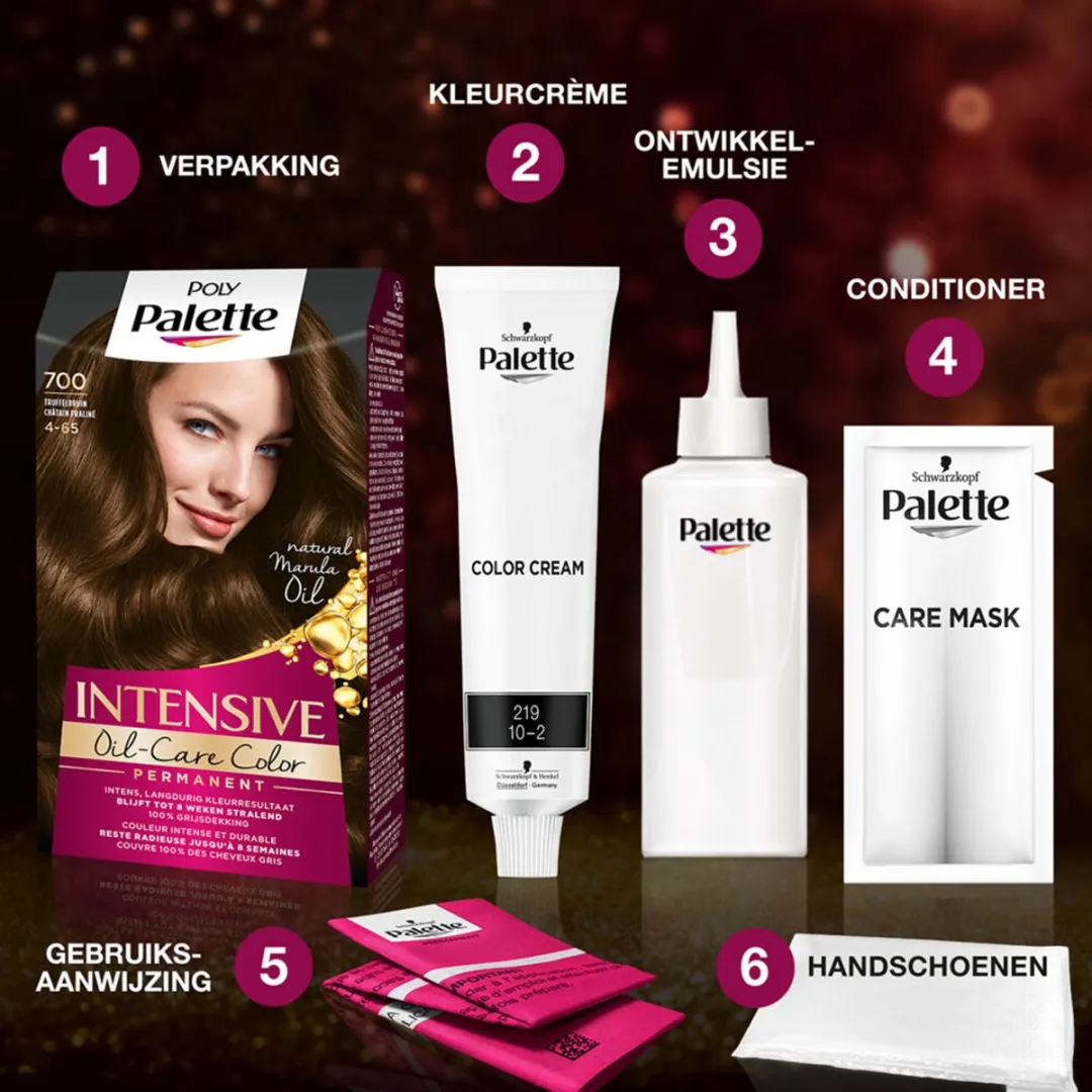 Schwarzkopf Poly Palette Haarverf Donkerblond 500 - 460ml