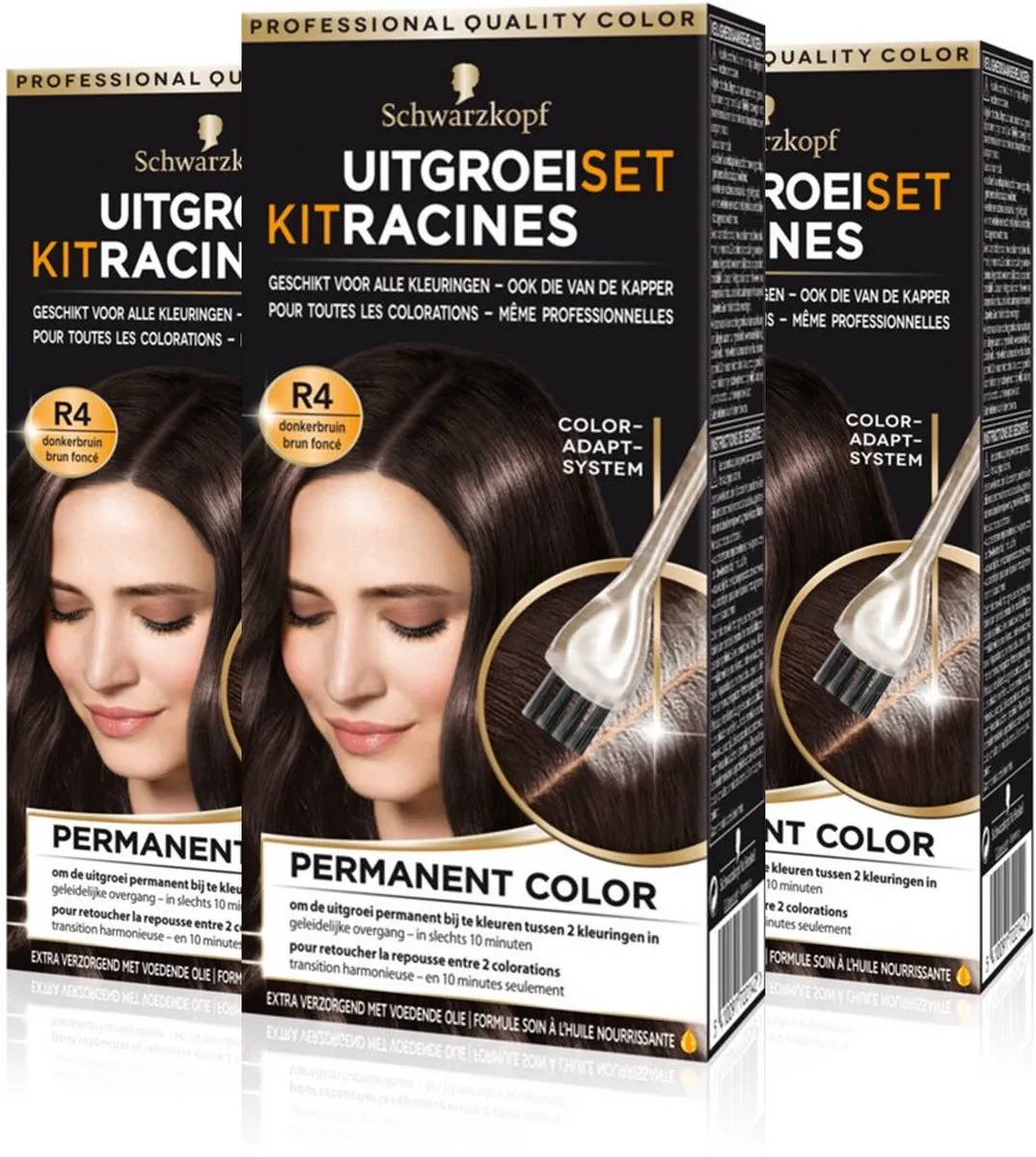 Schwarzkopf Uitgroeiset Donkerbruin Permanent Haarverf 660ml