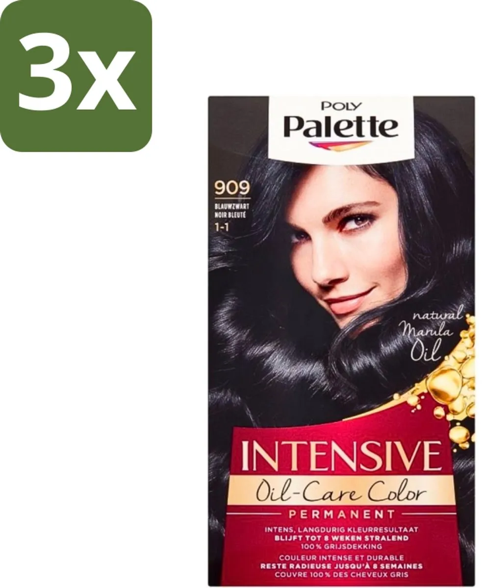 Schwarzkopf Poly Palette Haarverf Blauw Zwart 909