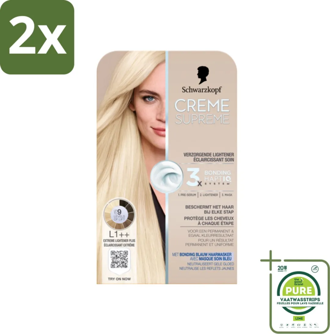 Schwarzkopf Creme Supreme L1++ Extreme Lightener Plus Haarkleuring 490g