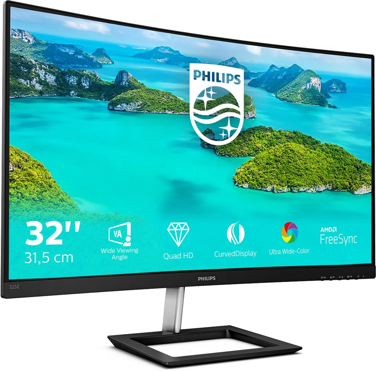 Philips 325E1C Curved Monitor 32 inch - QHD - afbeelding 6 van 6