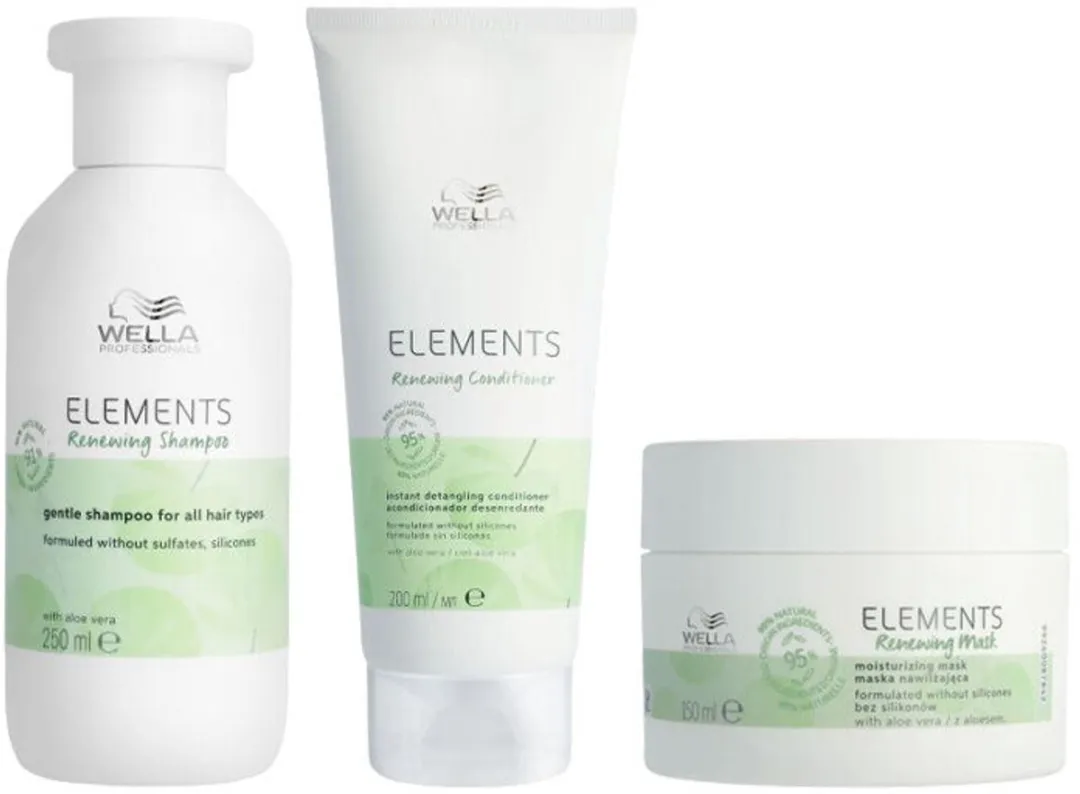 Wella Elements Renewing Shampoo Conditioner Mask