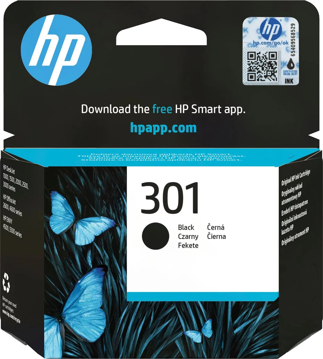 HP 301 CH561EE Inktcartridge - Zwart