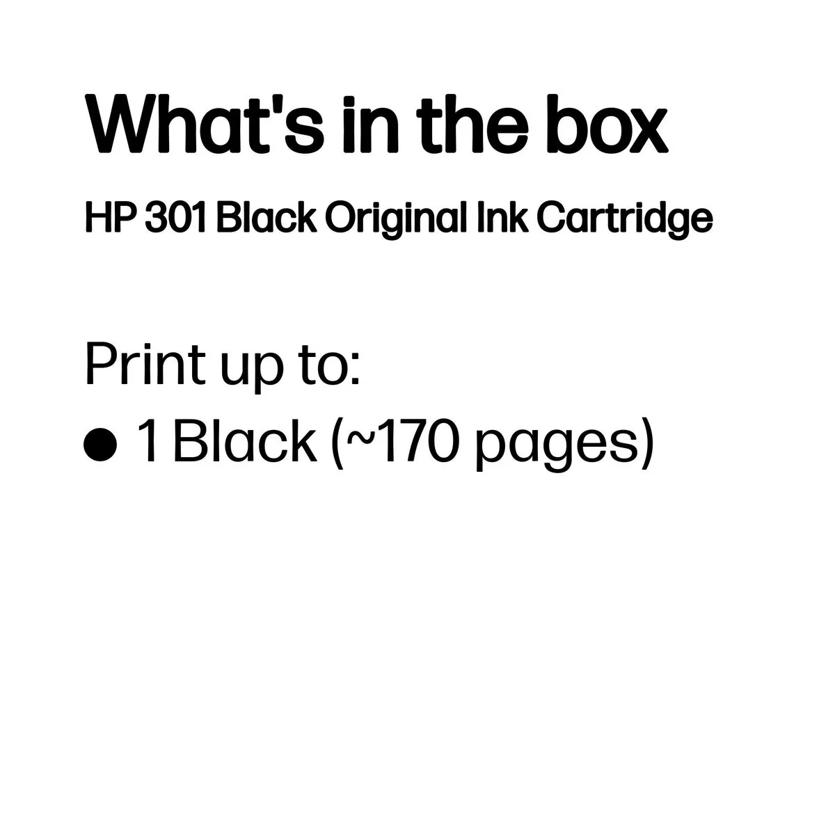 HP 301 CH561EE Inktcartridge - Zwart