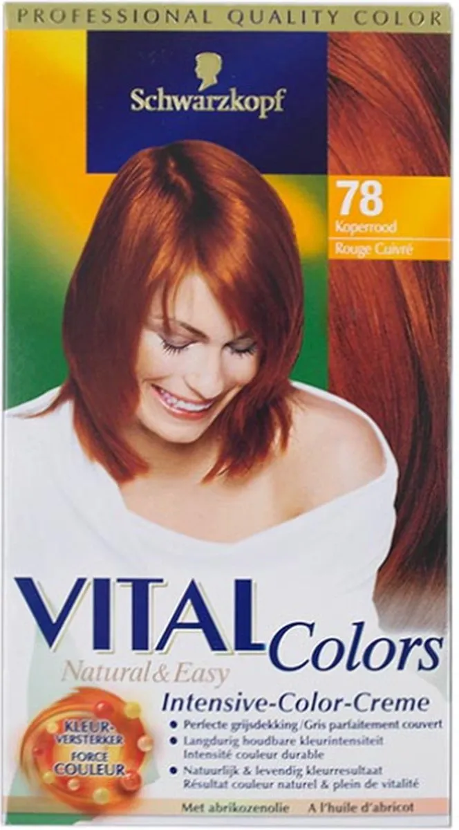 Schwarzkopf Haarverf Vital Colors 78 Koperrood 145ml