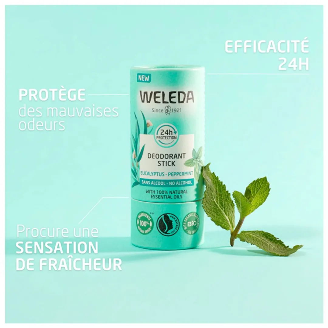 Weleda Eucalyptus & Peppermint 24H Deo Stick 50g - afbeelding 6 van 6