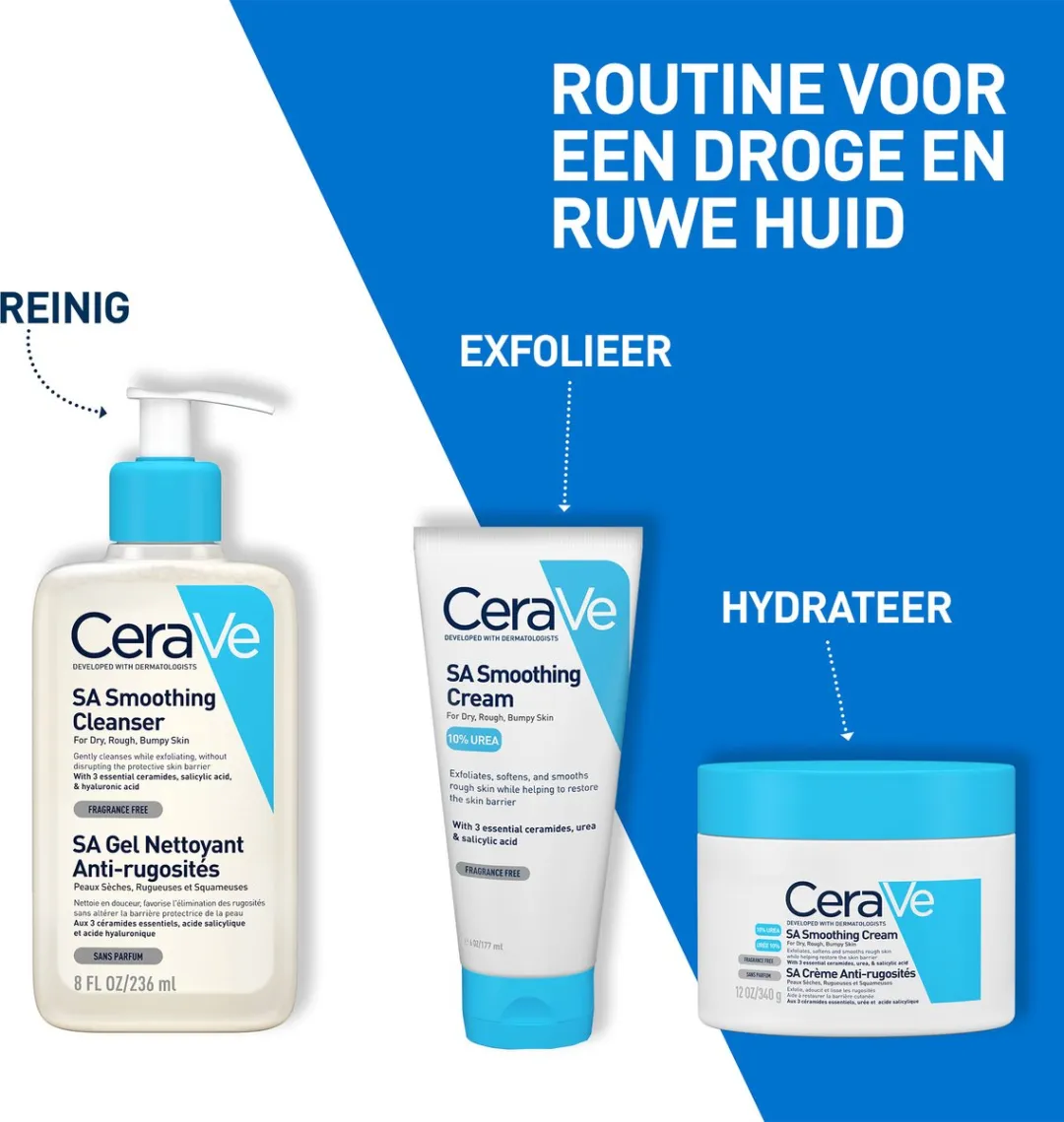 CeraVe SA Anti-Ruwe Huidcrème 177ml