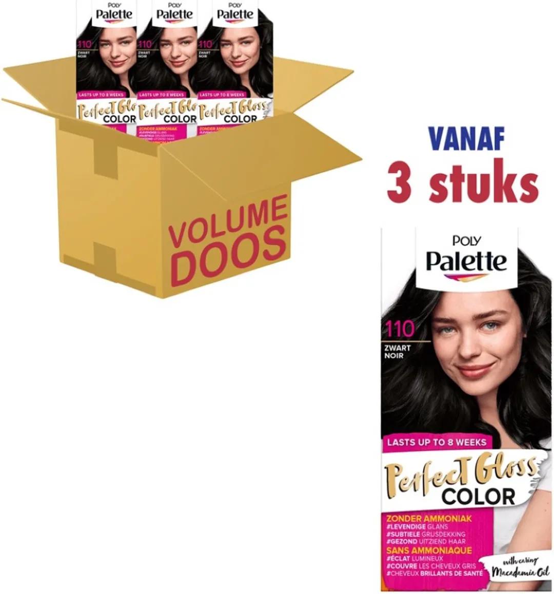 Poly Haarverf Grijs 115ml - 3 Stuks