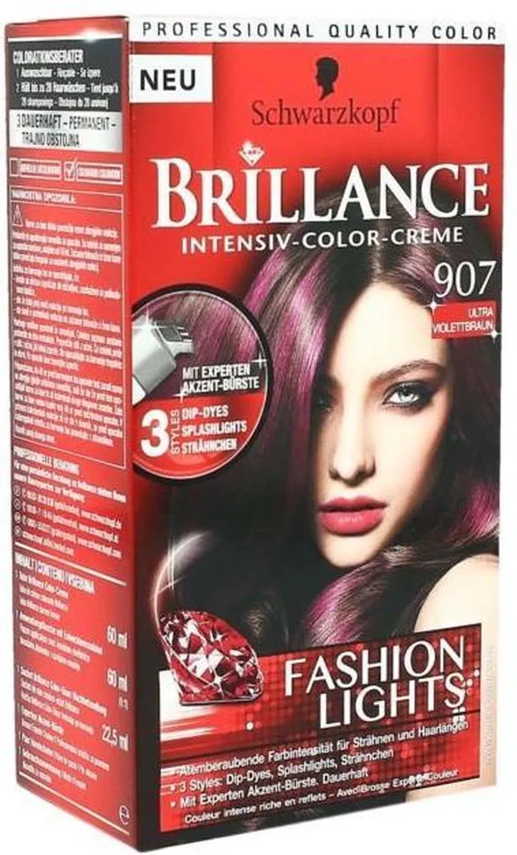 Schwarzkopf Coloration Brillance ULTRA VIOLETT 907
