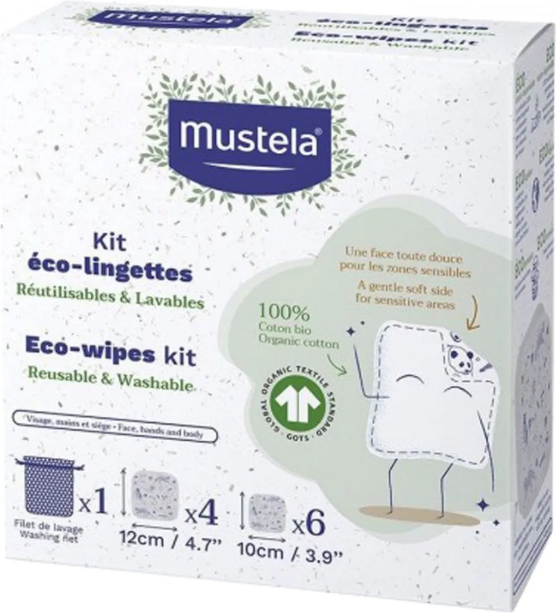 Mustela Eco-Wipes Wasnet Kit - 11 Stuks