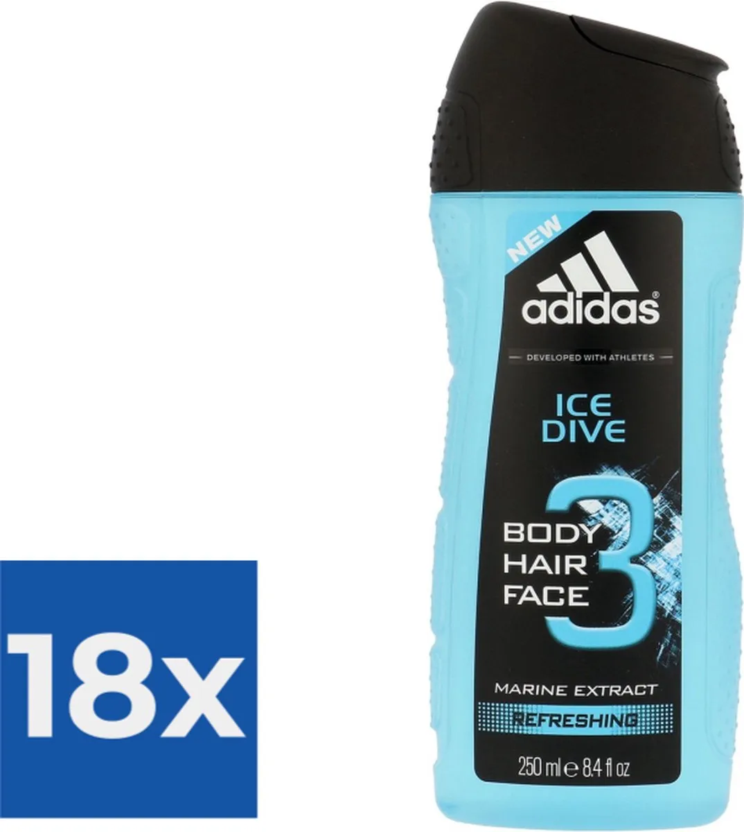 adidas Ice Dive Douchegel & Shampoo Men 4500ml