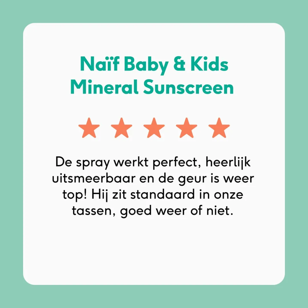 Naïf Minerale Zonnebrand SPF50 100ml - Zonder parfum