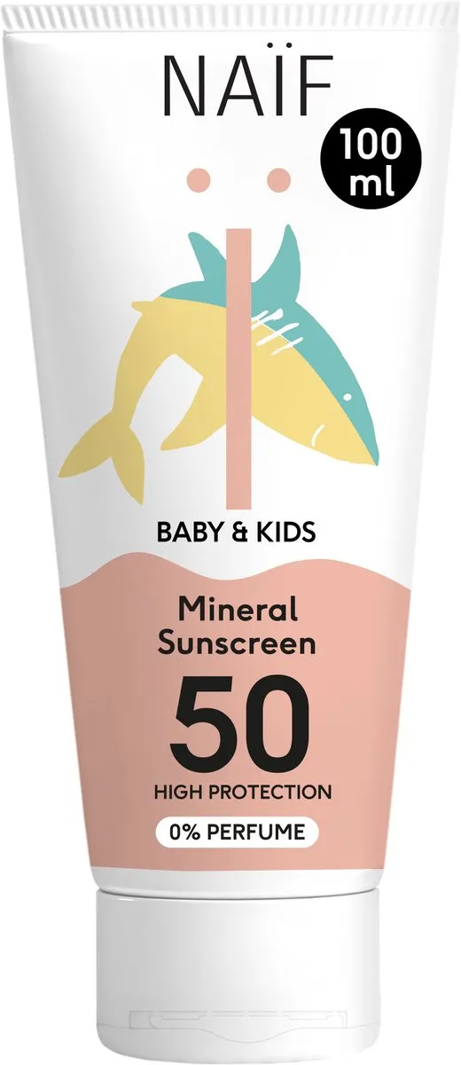 Naïf Minerale Zonnebrand SPF50 100ml - Zonder parfum