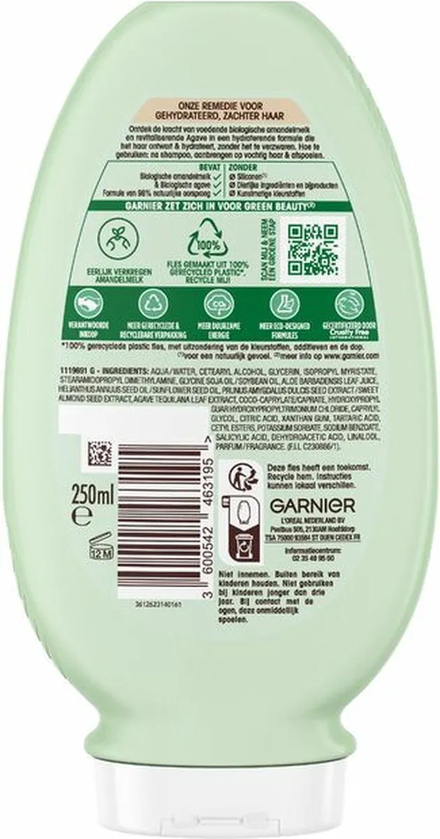 Garnier Loving Blends Conditioner Voedende Amandelmelk - 3x250ml