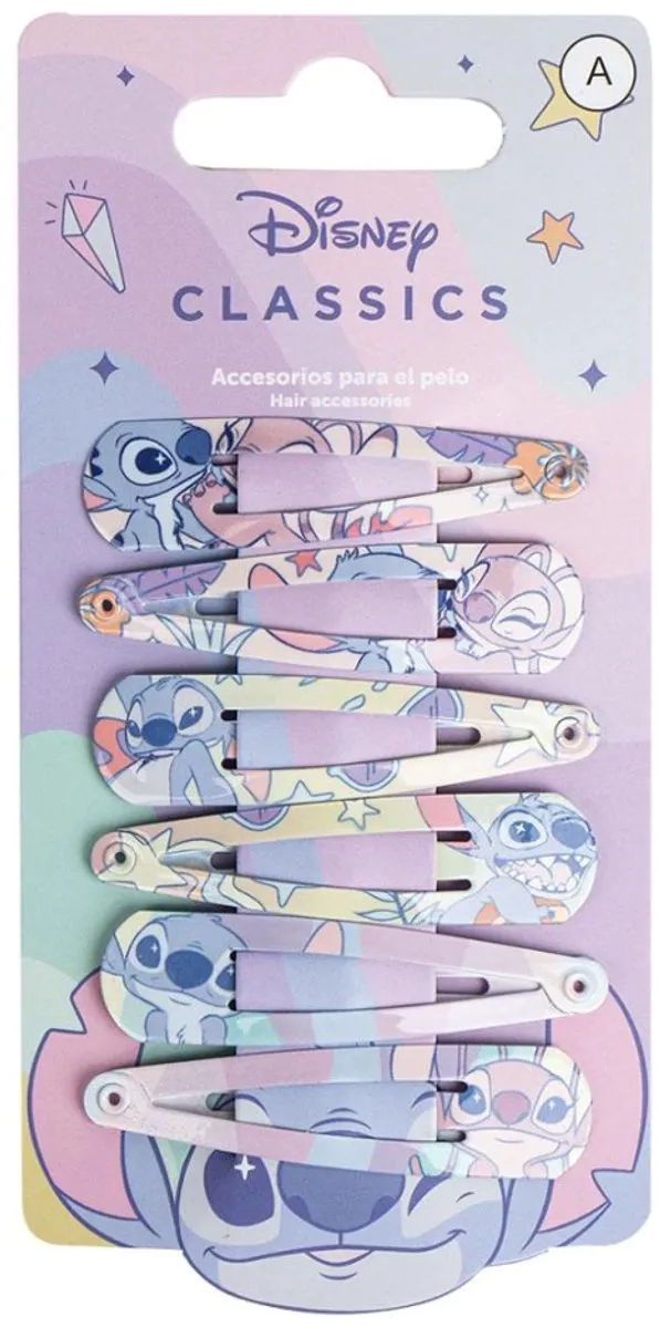 Disney Lilo & Stitch Haarspeldjes - 6 Stuks Multikleur - afbeelding 3 van 3