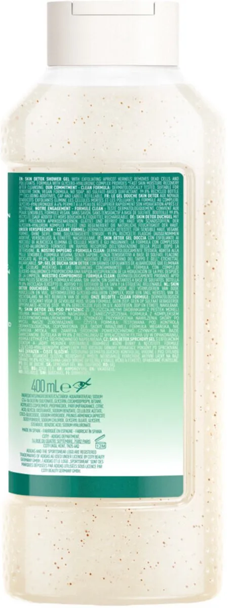 adidas Active Skin & Mind Skin Detox Douchegel - 3x400ml