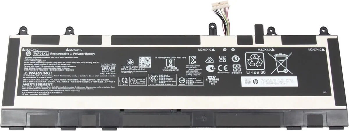 HP M73470-002 Laptopbatterij 76Wh