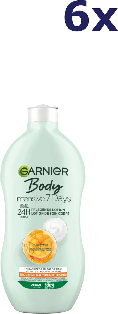 Garnier Body Intensive 7 Days Bodylotion 2400ml - 6x400ml