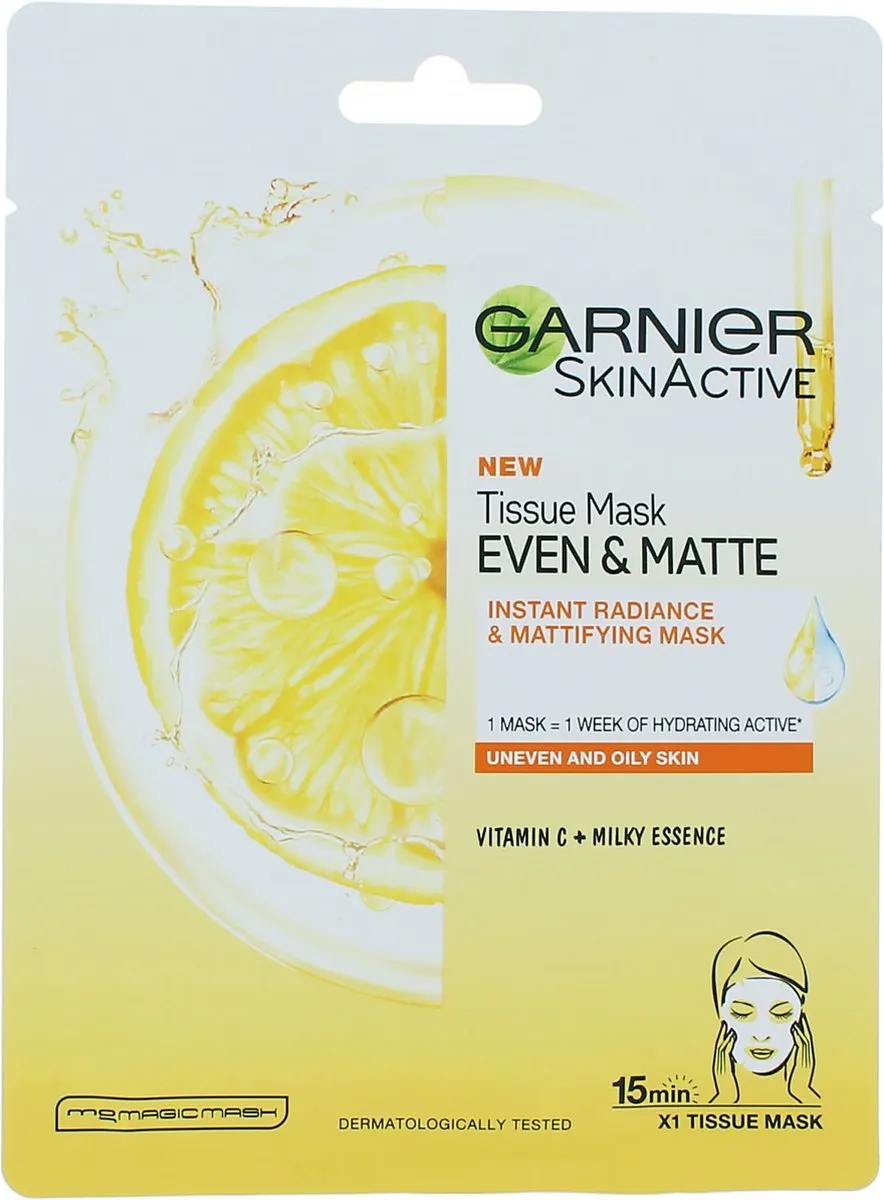 Garnier Skin Active Vitamin C Tissue Masker
