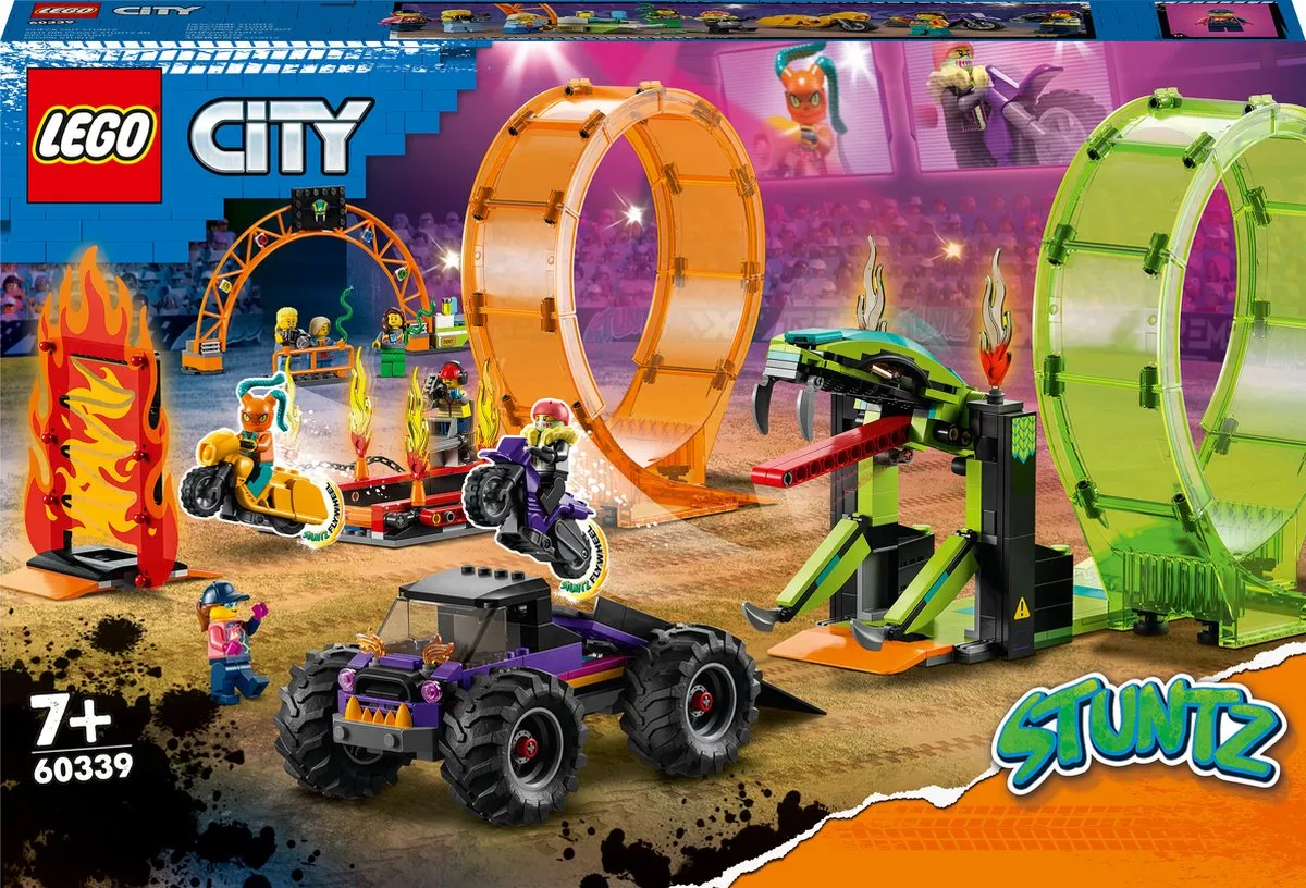 LEGO City Stuntz Dubbele Looping Stuntarena 60339