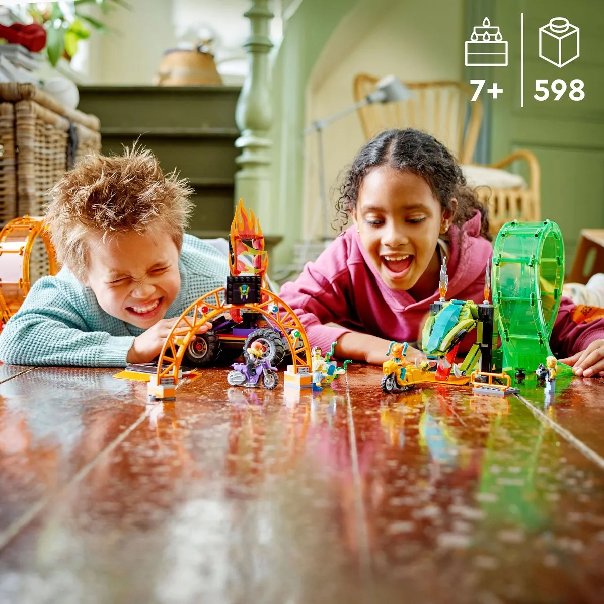 LEGO City Stuntz Dubbele Looping Stuntarena 60339 - Meerkleurig