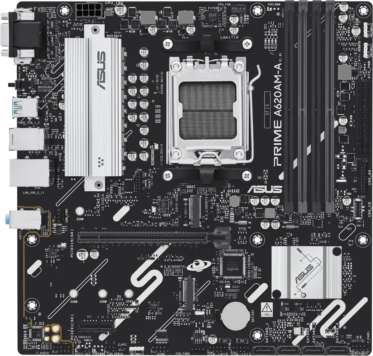 ASUS PRIME A620AM-A-CSM AM5 Micro-ATX Moederbord