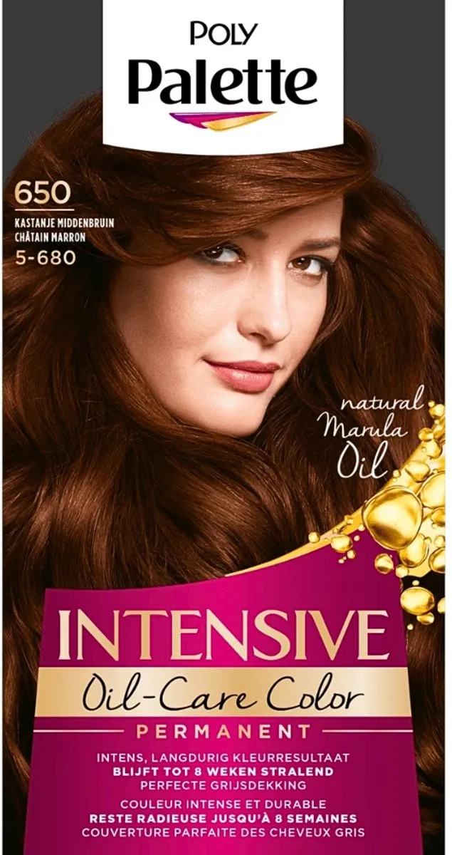 Schwarzkopf Palette Intensive Oil-Care Haarverf 230ml - 2 Stuks - Kastanje Middenbruin