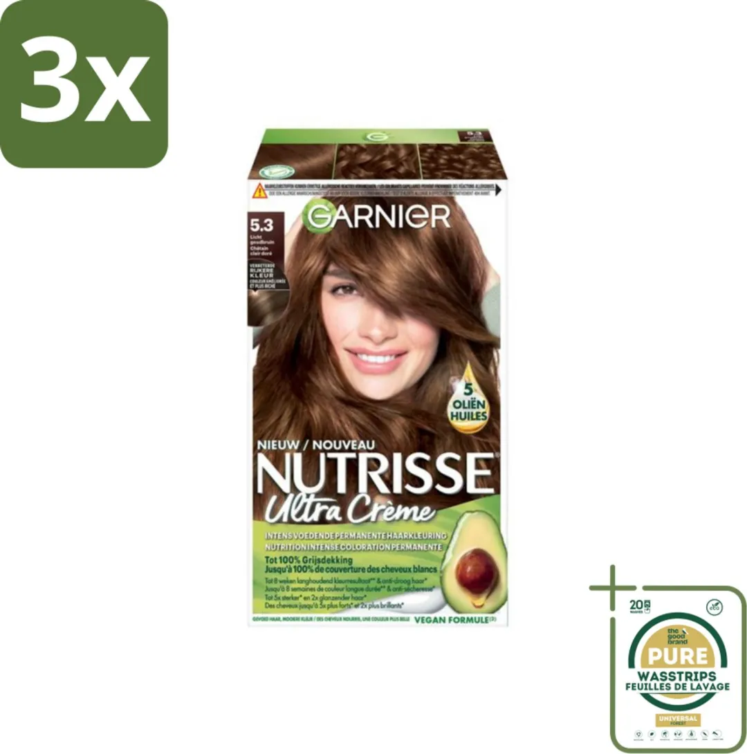 Garnier Nutrisse Ultra Crème Licht Goudbruin 2472ml