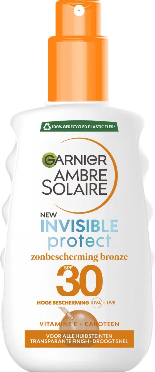 Garnier Ambre Solaire Invisible Protect Refresh Transparante Bronze Zonnebrandsp