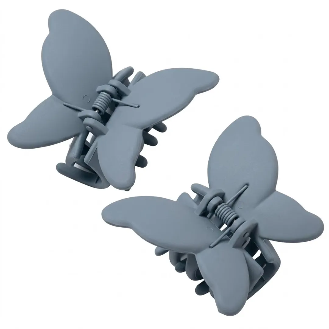 NuveX Vlinder Haarclips Grijs