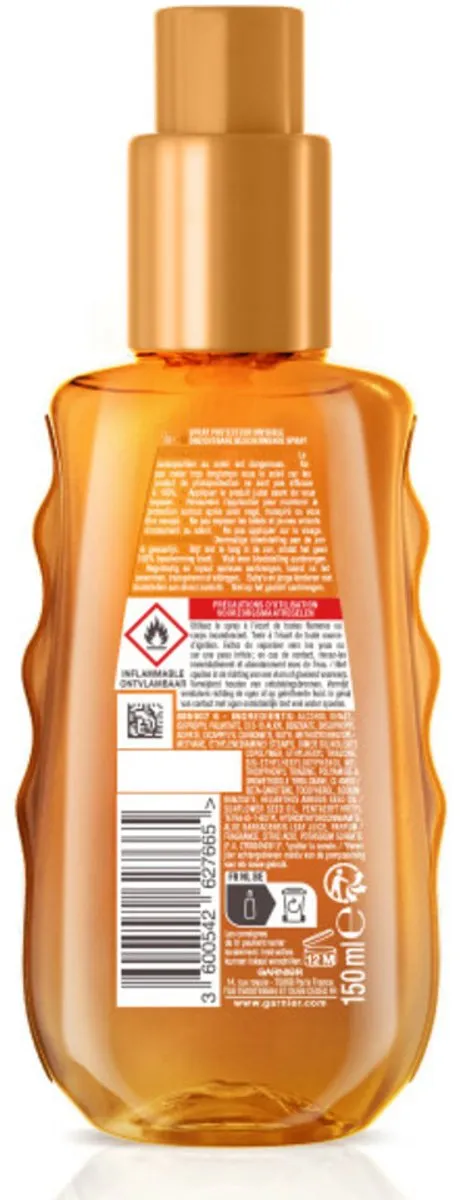 Garnier Ambre Solaire Ideal Bronze Onzichtbare Spray SPF 30 - 3x150ml