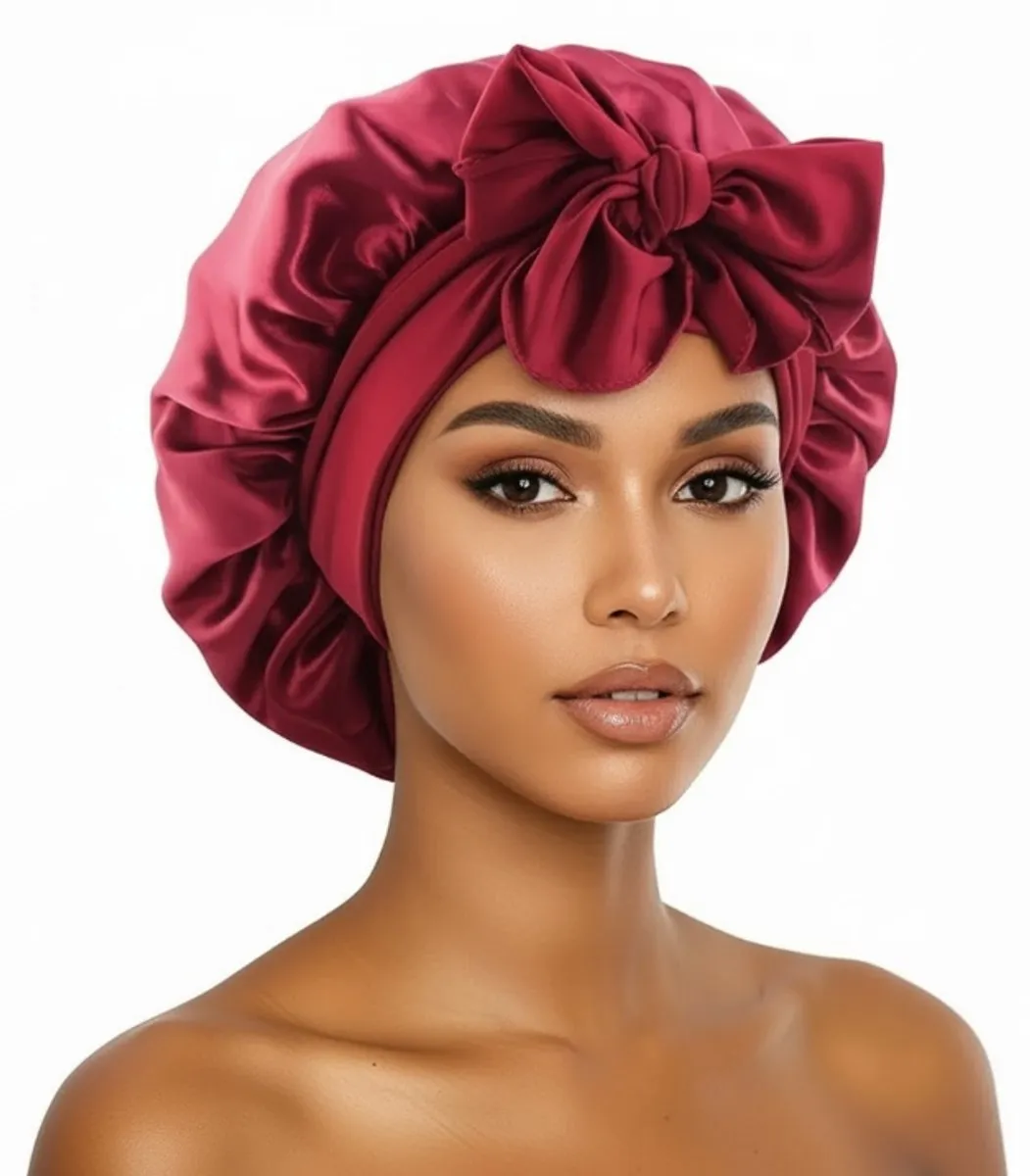 NUVEX Bordeaux Satin Haarbonnet