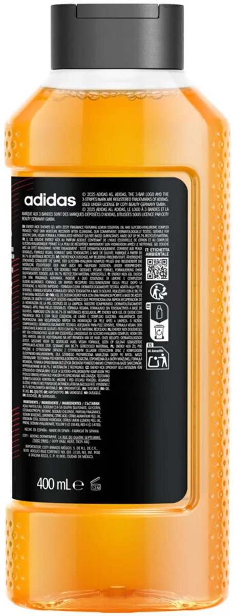 adidas Active Skin & Mind Energy Kick Douchegel - 2400ml (6x400ml)
