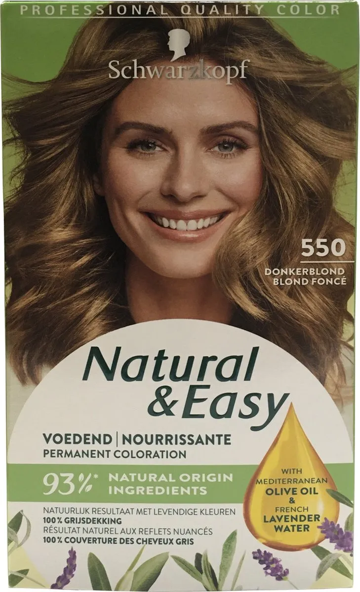 Schwarzkopf Natural & Easy 550 Satin Donkerblond 60ml