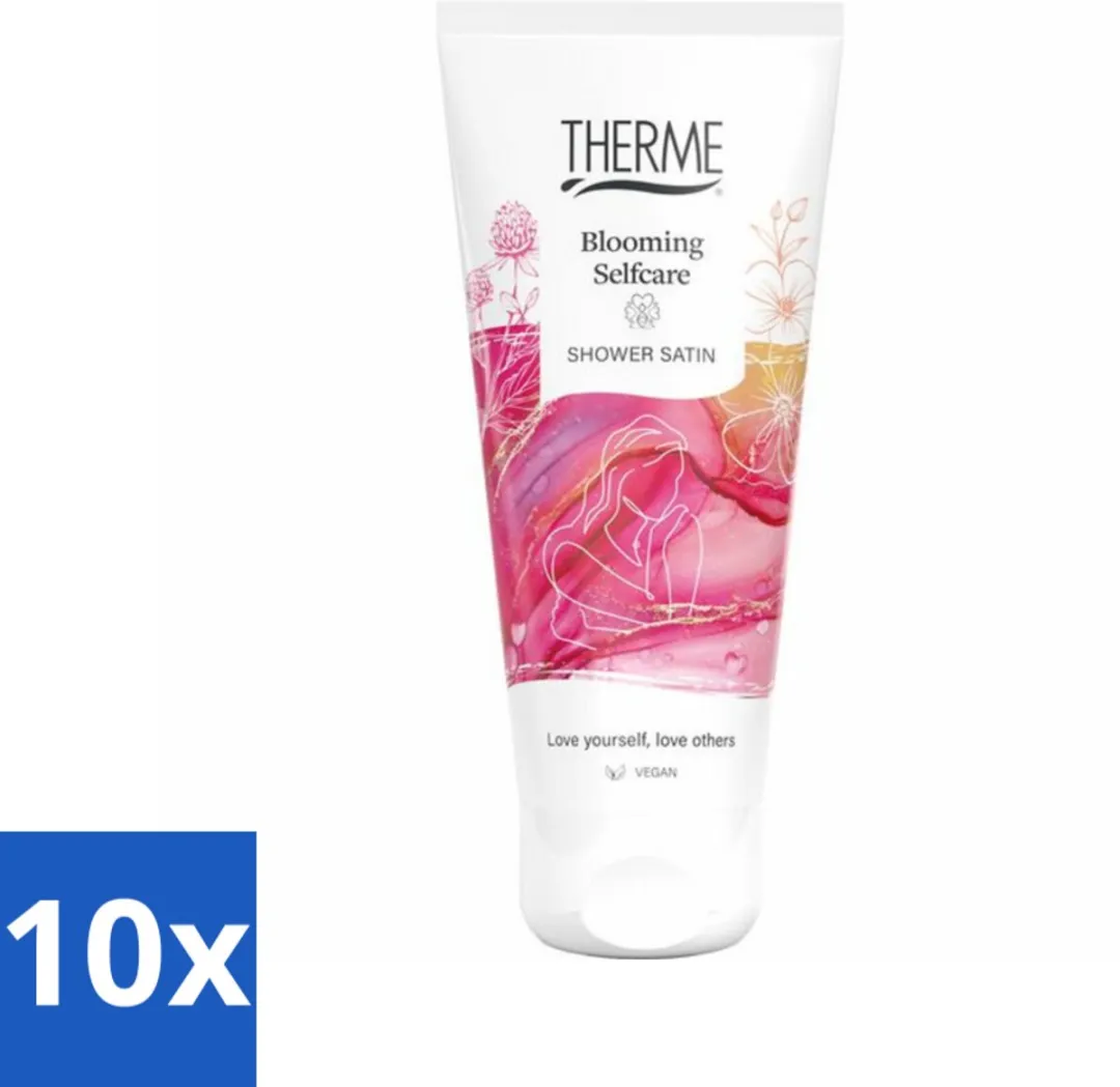 Therme - Blooming Selfcare - Douche Satin - Verfrissend - Verzorgend - 200ml - Bulkverpakking - 10 stuks