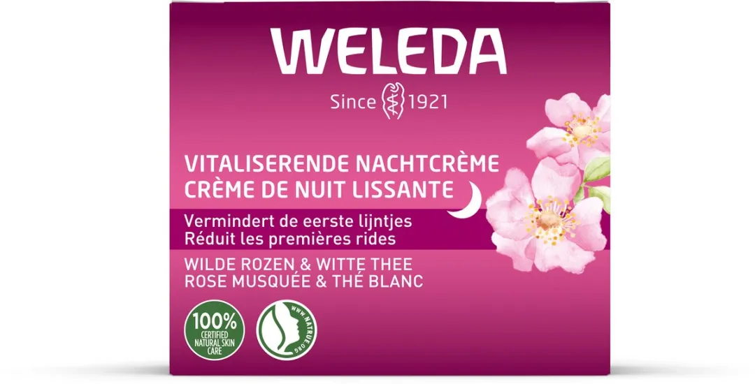 Weleda Vitaliserende Nachtcrème Wilde Rozen & Witte Thee 40ml