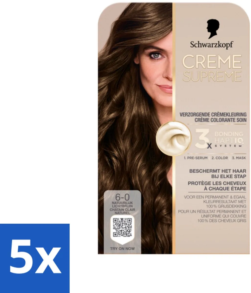Schwarzkopf Creme Supreme 6-0 Haarkleuring 1225g