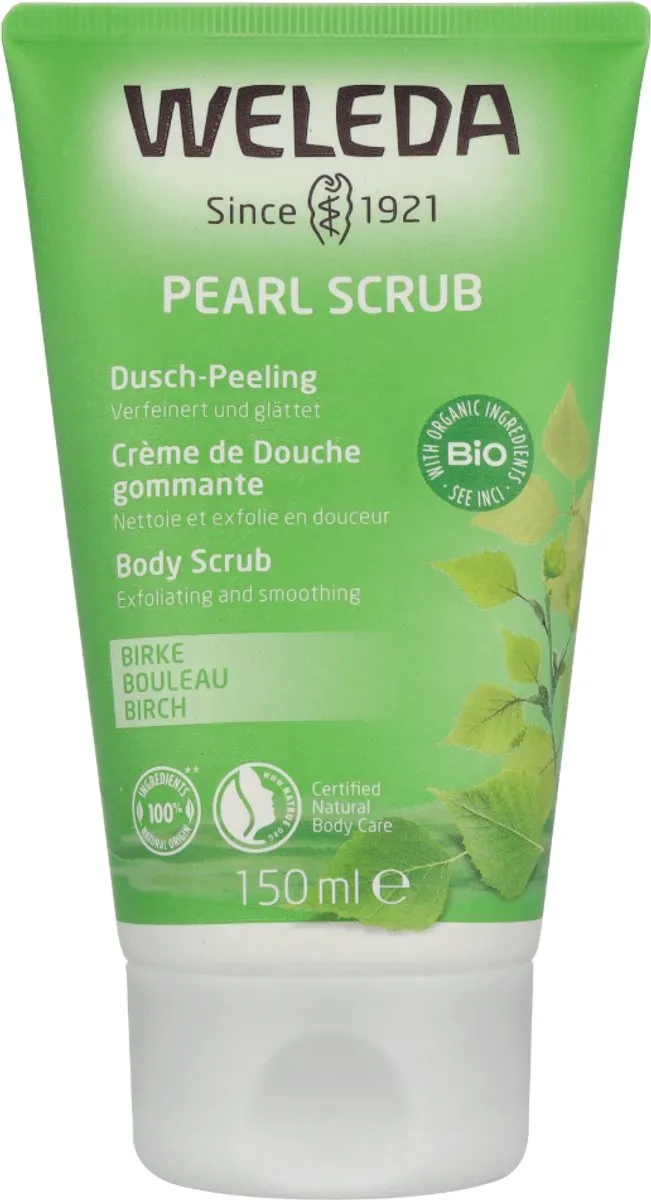 Weleda Berken Pearl Scrub Douchecrème 150ml - Cipres/Grapefruit/Citroen