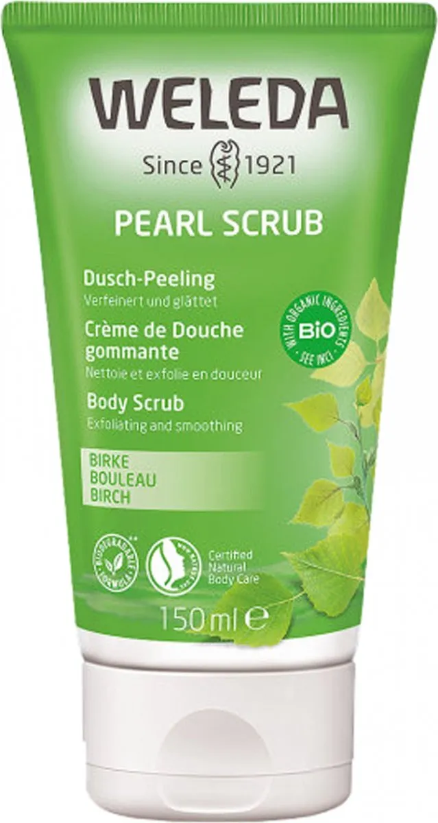 Weleda Berken Pearl Scrub Douchecrème 150ml - Cipres/Grapefruit/Citroen