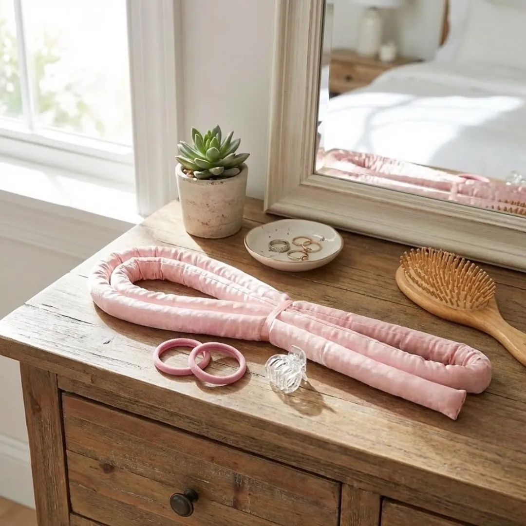 Nuvex Heatless Curlband Roze - 4 Stuks