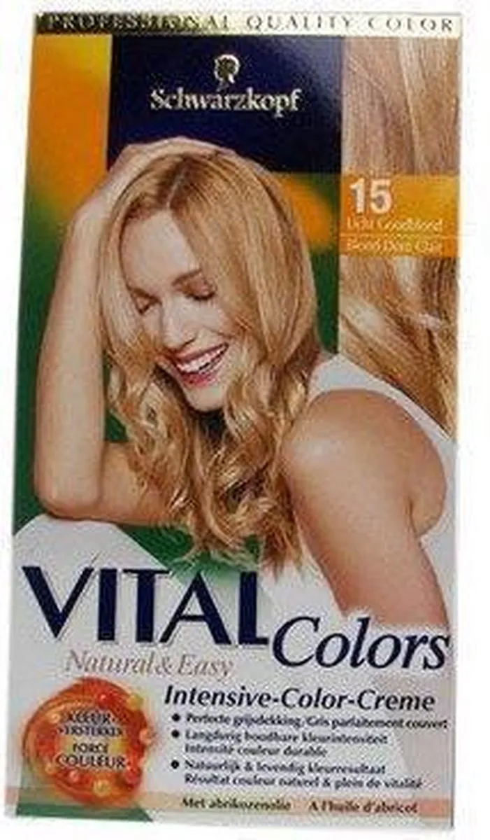 Schwarzkopf Vital Colors 15 Licht Goud Blond Haarkleuring 142ml