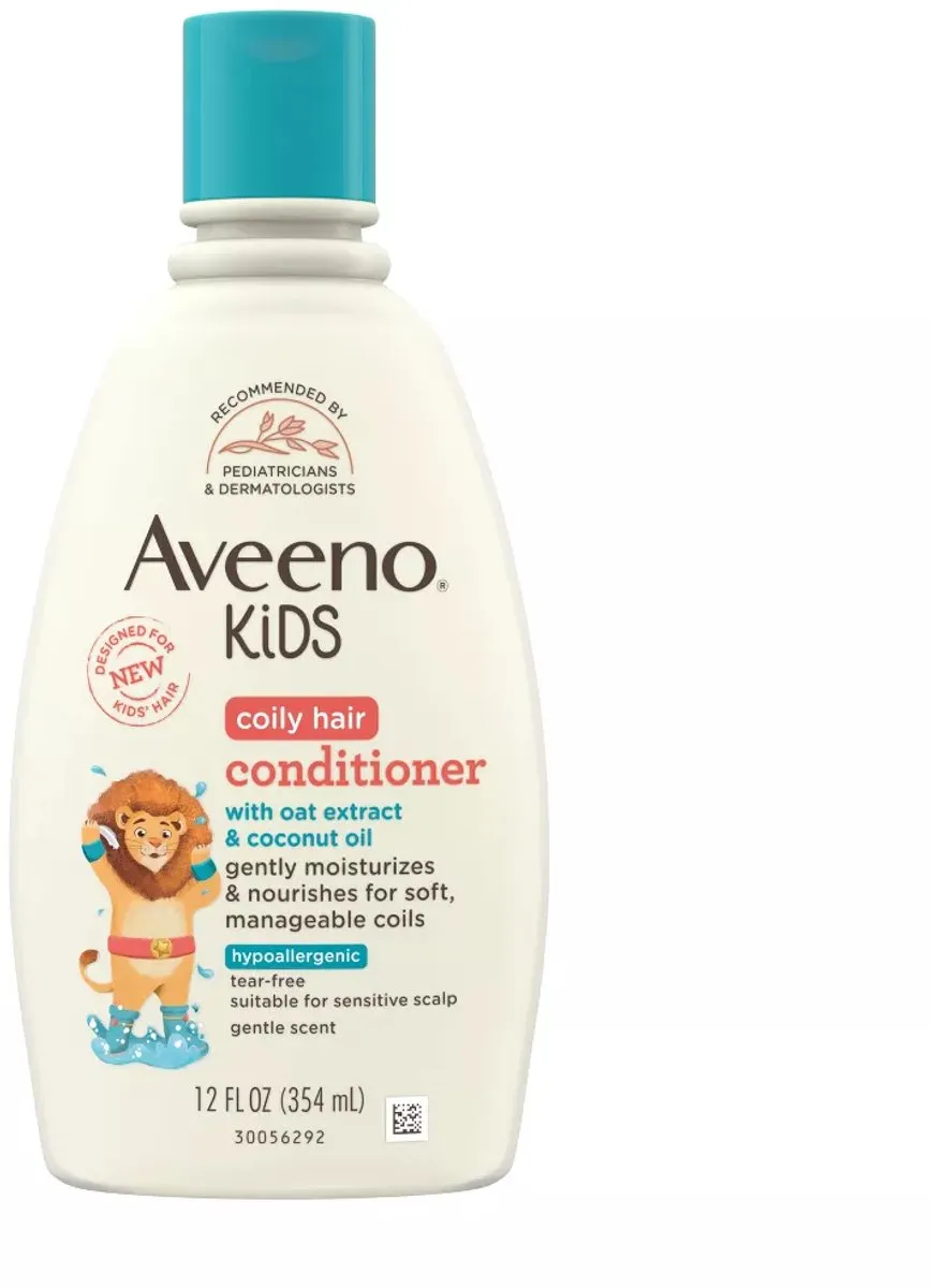 Aveeno Kids' Coily Hair Conditioner – Voor Krullend & Afro Haar – Baby & Kinderen – 354ml