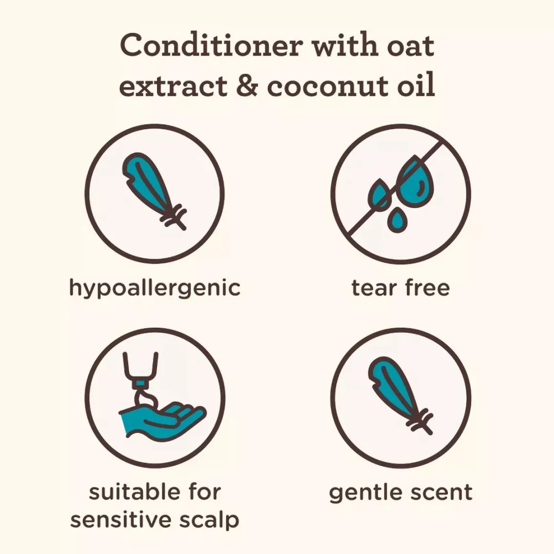 Aveeno Kids' Coily Hair Conditioner – Voor Krullend & Afro Haar – Baby & Kinderen – 354ml