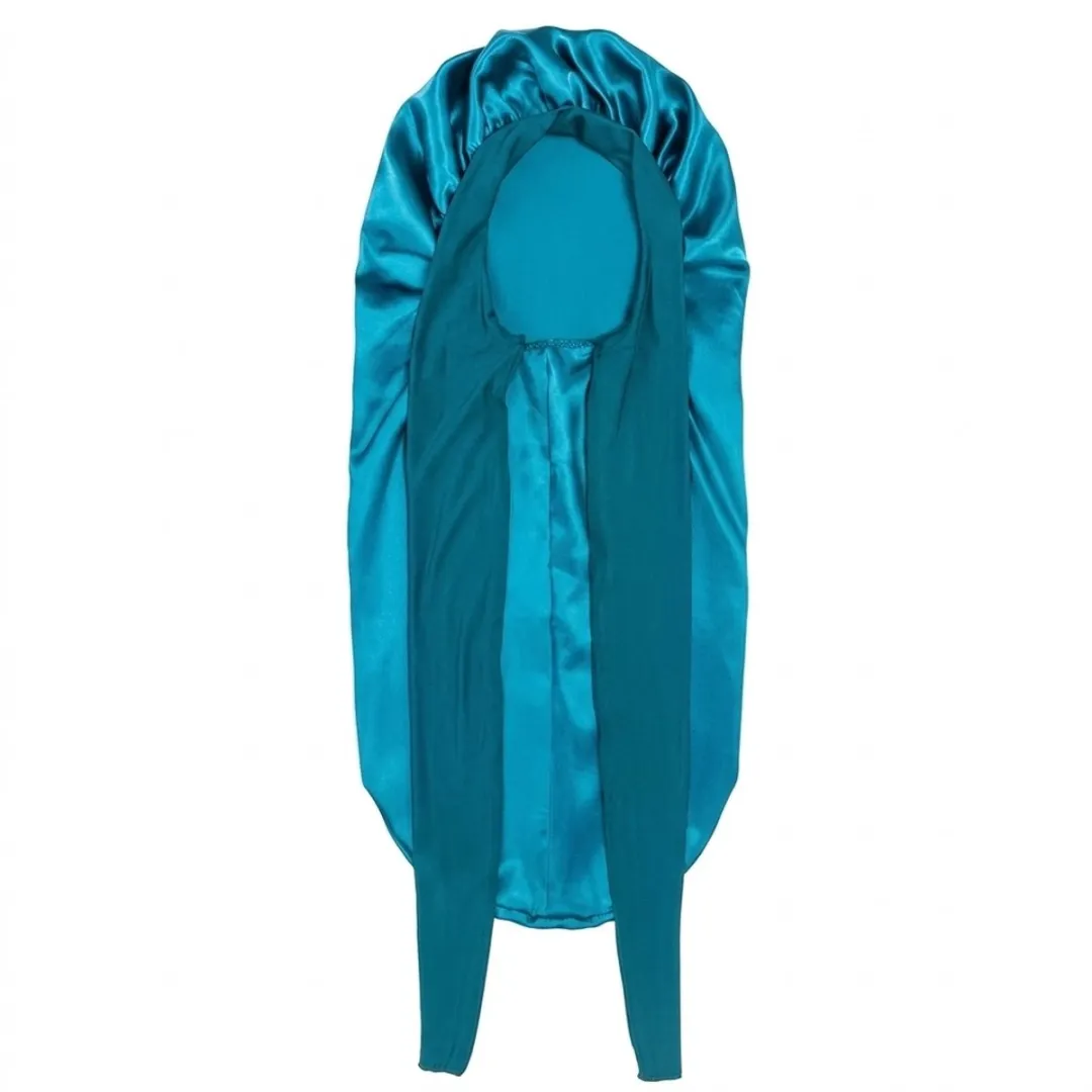 NuveX Turquoise Satin Haarbonnet