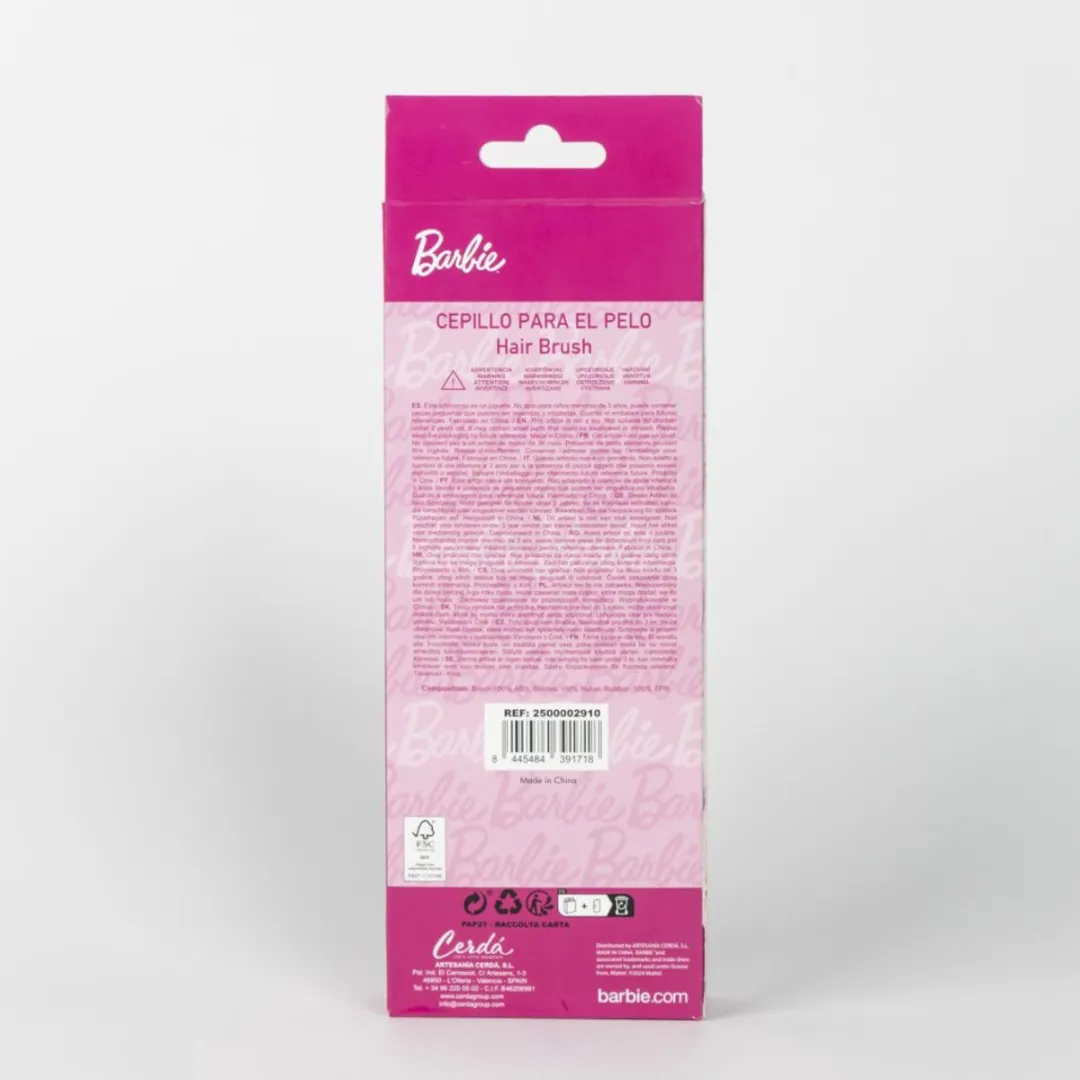 Barbie Haarborstel 22cm Roze